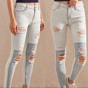 Pacsun Two Toned Ankle Jeans